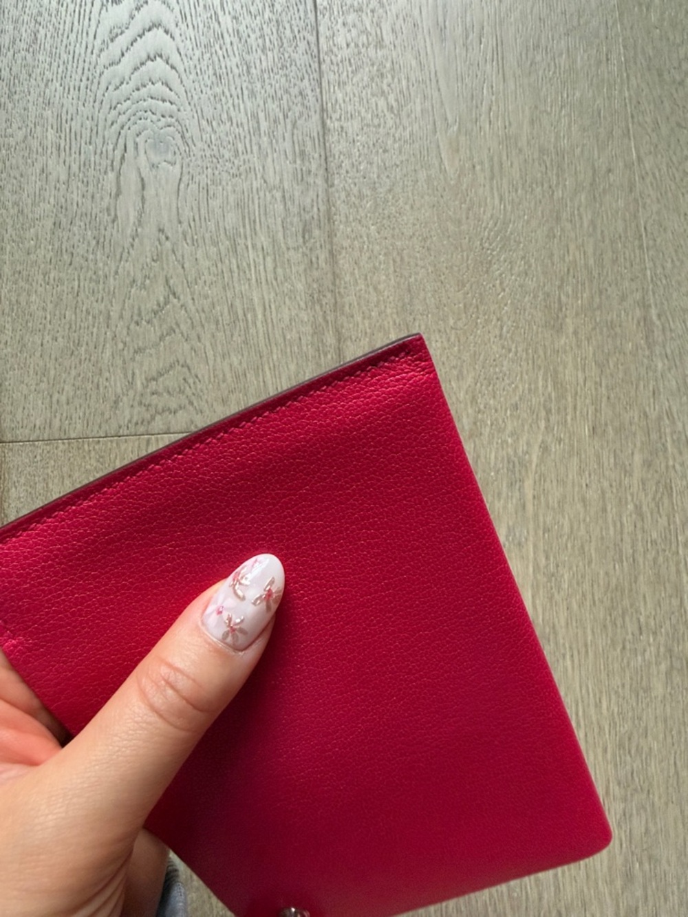 GUC hermes tarmac passport holder rose extreme with original box and ribbon - Picture 8 of 17